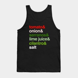 Deconstructed Pico de Gallo: Foods of the World - Mexico Tank Top